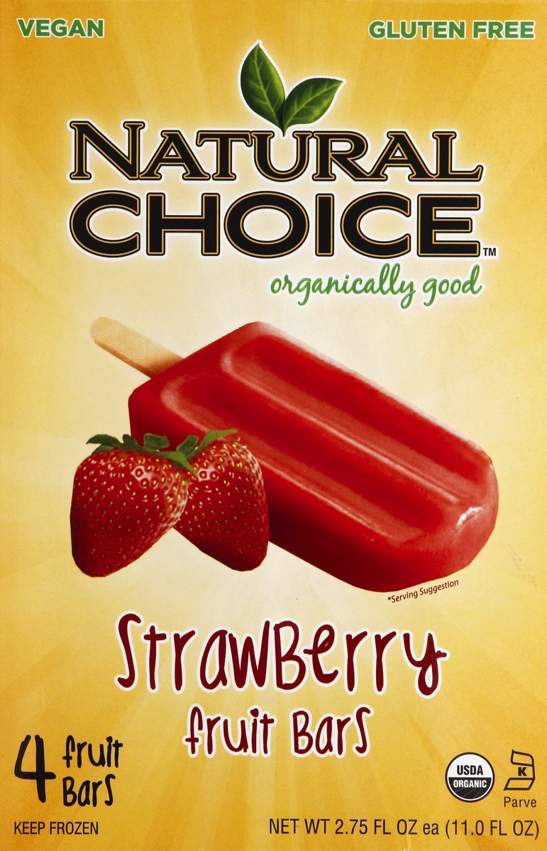 slide 1 of 5, Natural Choice Fruit Bars 4 ea, 4 ct