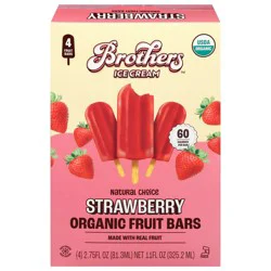 Brothers Choice Natural Choice Organic Strawberry Fruit Bars 4 - 2.75 fl oz Bars