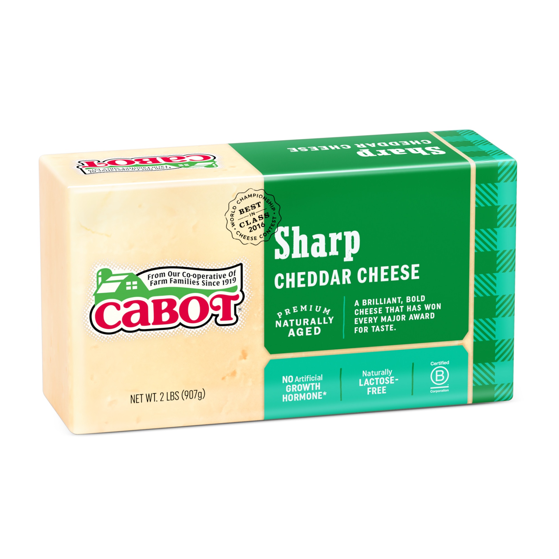 slide 5 of 5, Cabot Sharp Cheddar Cheese, 2 lb