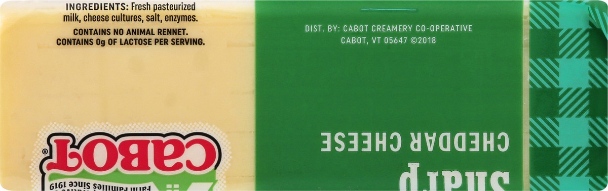 slide 6 of 10, Cabot Sharp Cheddar Cheese 2 lb, 2 lb