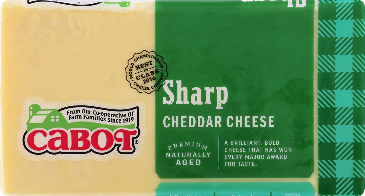 slide 9 of 10, Cabot Sharp Cheddar Cheese 2 lb, 2 lb