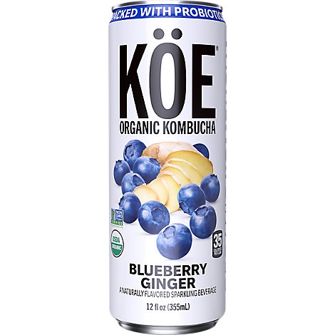 slide 1 of 1, Koe Organic Kombucha Blueberry Ginger - 12 fl oz, 12 fl oz