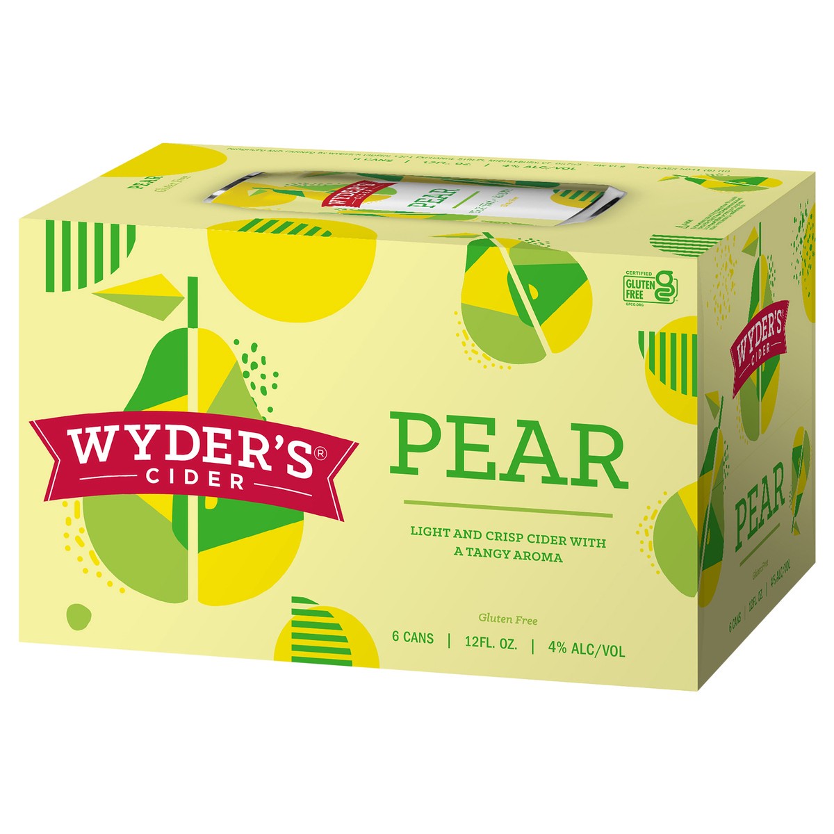 slide 4 of 8, Wyder's Cider- Pear 6 Pack, 12oz Can, 6 ct; 12 oz