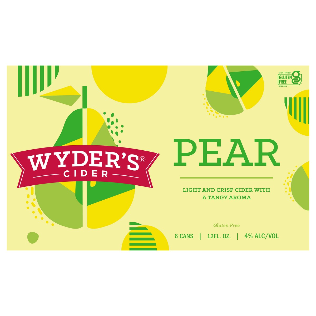 slide 6 of 8, Wyder's Cider- Pear 6 Pack, 12oz Can, 6 ct; 12 oz