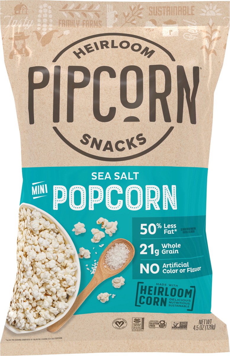 slide 4 of 8, Pipcorn Sea Salt Popcorn, 4.5 oz