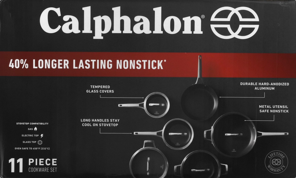 slide 3 of 11, Calphalon Premier Hard-Anodized Nonstick 11 Piece Cookware Set 1 ea, 1 ct