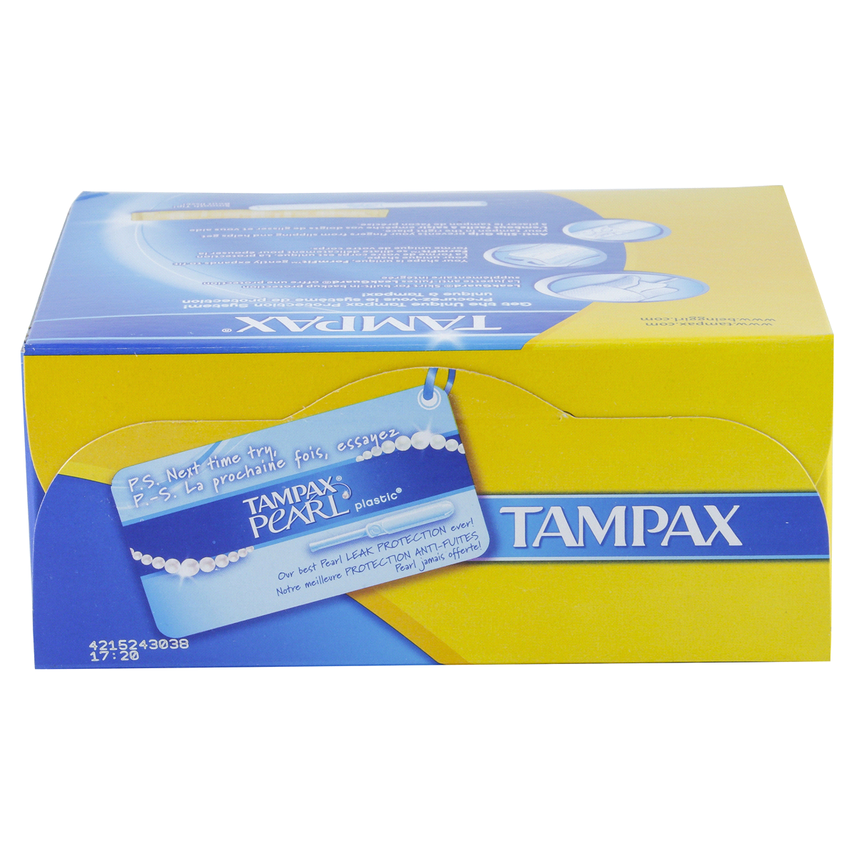 slide 3 of 11, Tampax Anti-Slip Grip Cardboard Applicator Regular Absorbency Tampons, 40 ct
