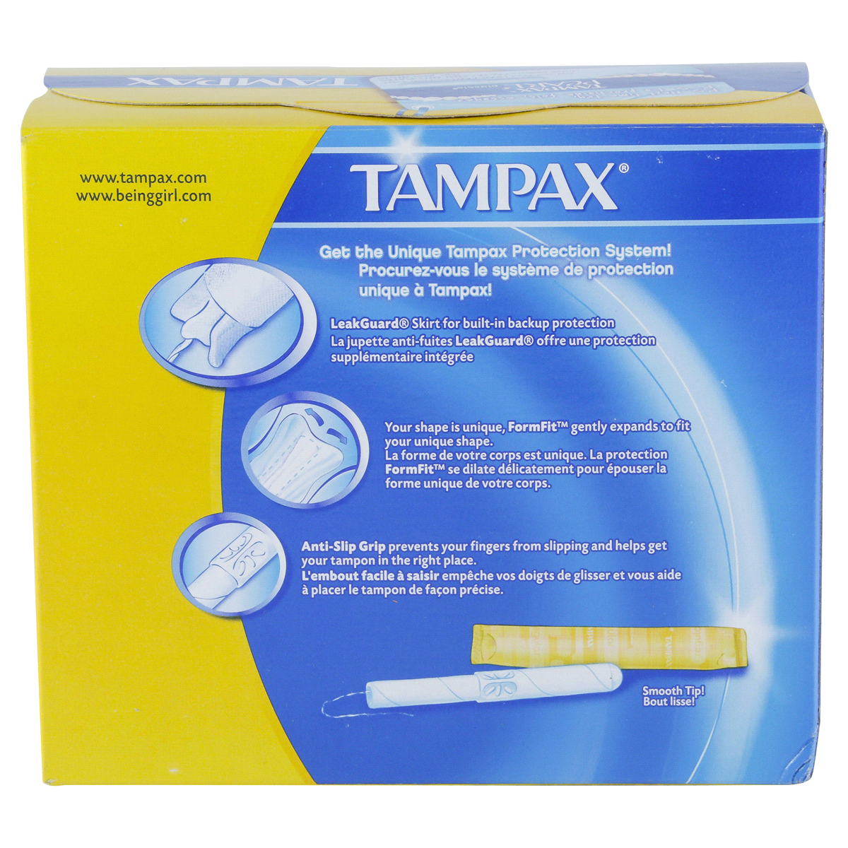 slide 4 of 11, Tampax Anti-Slip Grip Cardboard Applicator Regular Absorbency Tampons, 40 ct