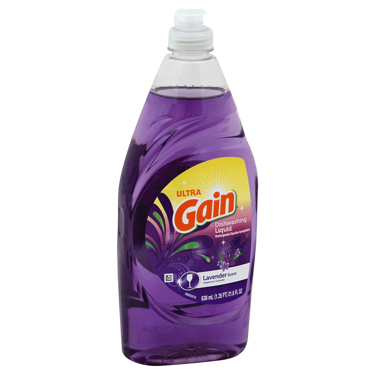 slide 8 of 8, Gain Ultra Dishwashing Liquid Lavender Scent, 21.6 oz