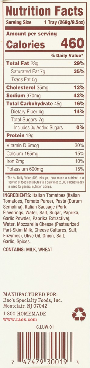 slide 7 of 9, Rao's Homemade Rao's Spicy Italian Sausage Arrabbiata, 9.5 oz