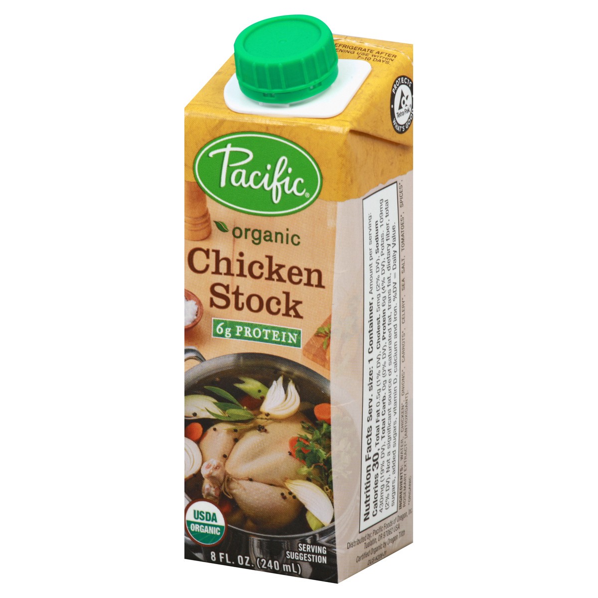 slide 8 of 13, Pacific Foods Chicken Stock 8 fl oz, 8 fl oz