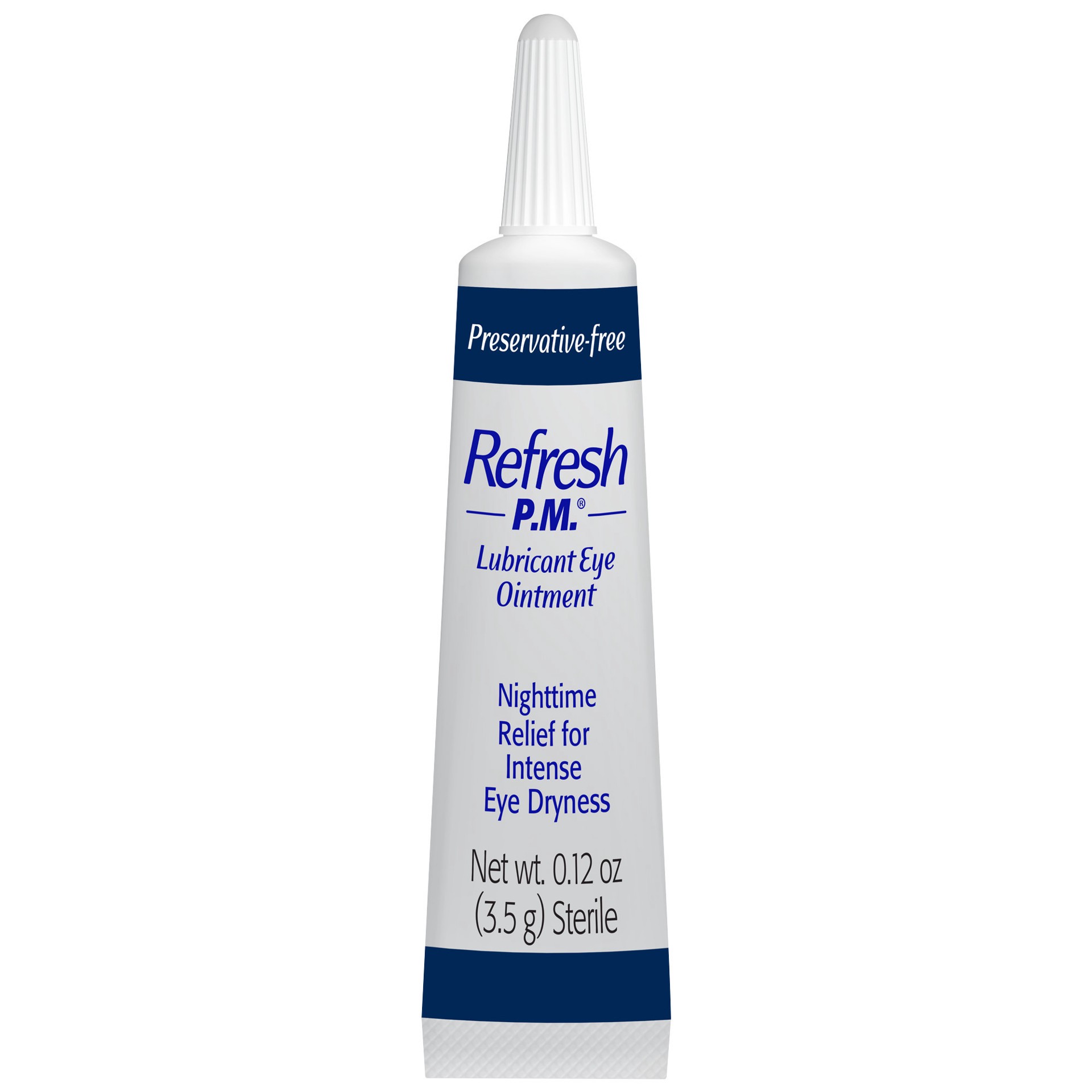 slide 2 of 5, Refresh P.M. Lubricant Eye Ointment Ointments, 0.12 oz (3.5 g), 0.12 oz