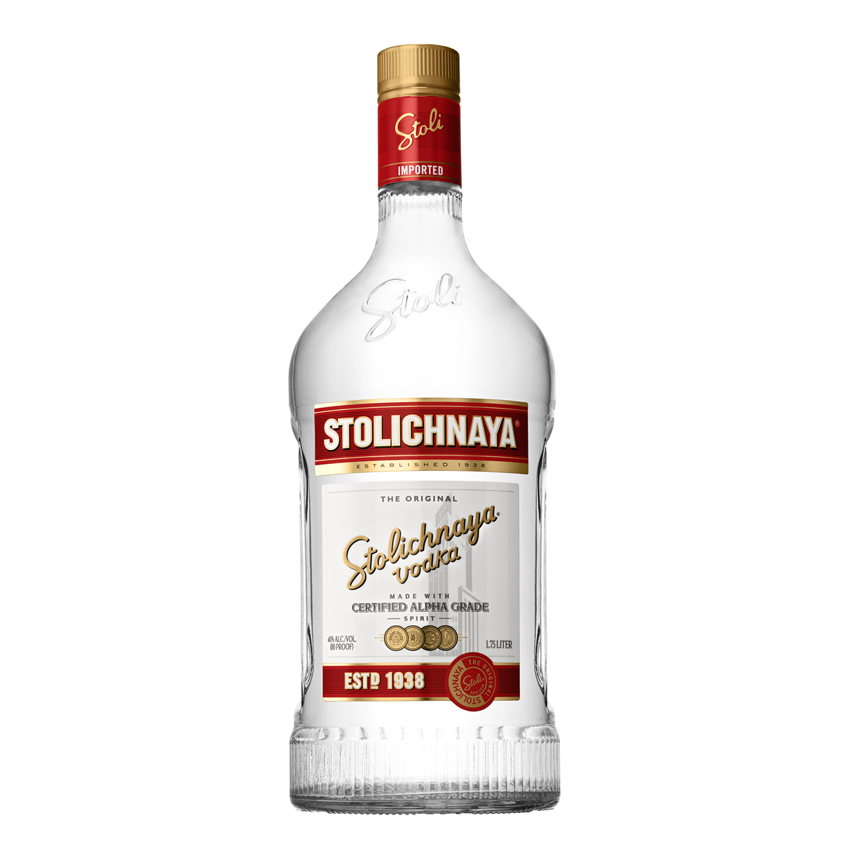 slide 1 of 1, Stolichnaya Vodka, 1.75 liter