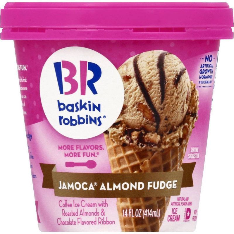 slide 6 of 6, Baskin-Robbins Jamoca Almond Fudge Ice Cream 14 fl oz, 14 fl oz