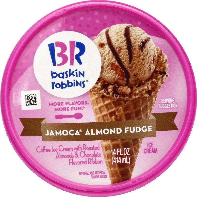 slide 4 of 6, Baskin-Robbins Jamoca Almond Fudge Ice Cream 14 fl oz, 14 fl oz