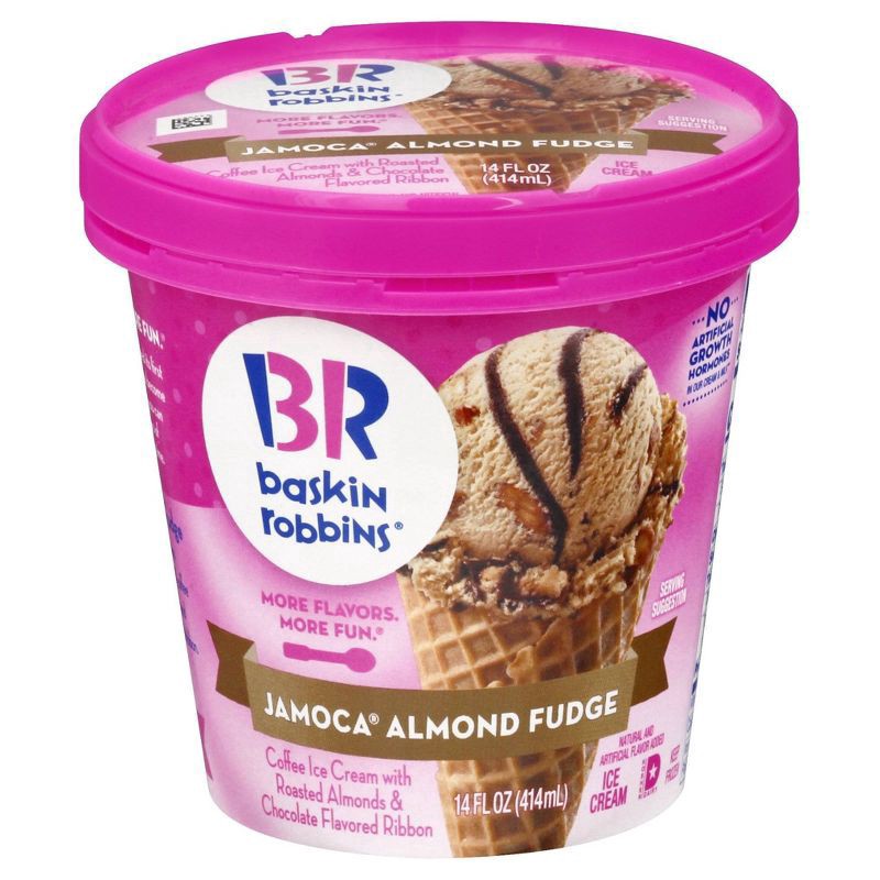 slide 1 of 6, Baskin-Robbins Jamoca Almond Fudge Ice Cream 14 fl oz, 14 fl oz