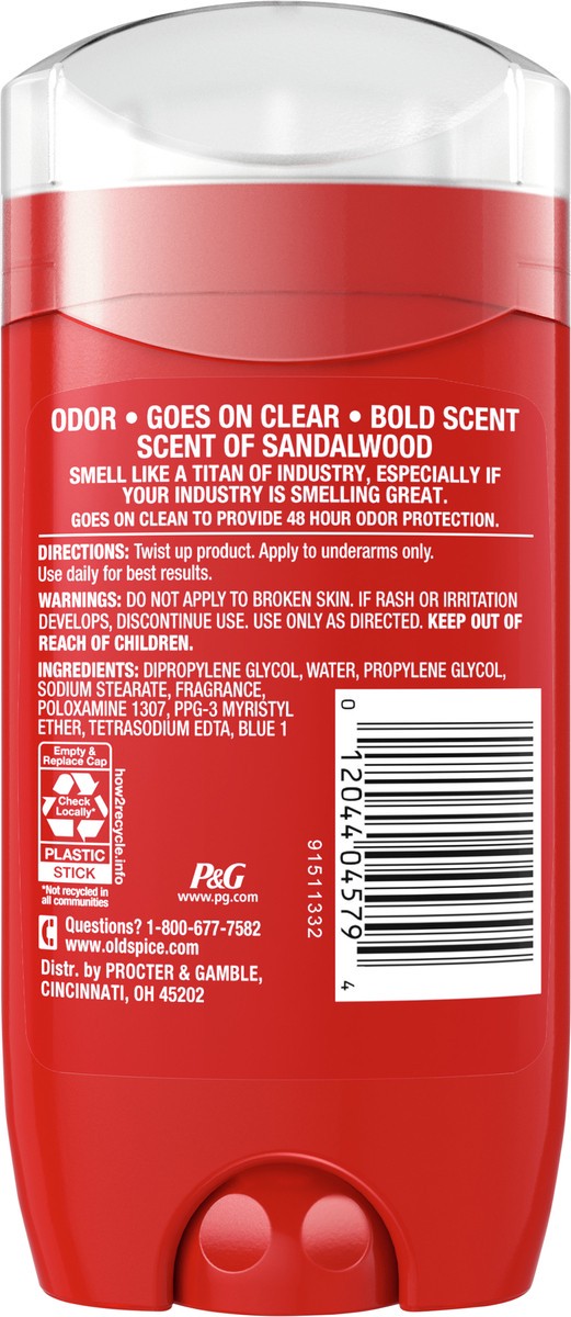 slide 3 of 3, Old Spice Red Collection Deodorant For Men, Aluminum Free, Steel Titan Scent, 3.0 oz, 3 oz