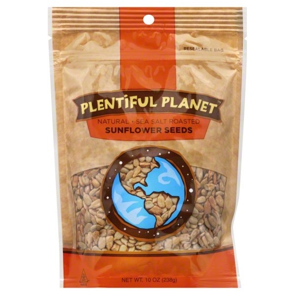 slide 1 of 1, Plentiful Planet Sunflower Seeds Sea Salt Roasted, 10 oz