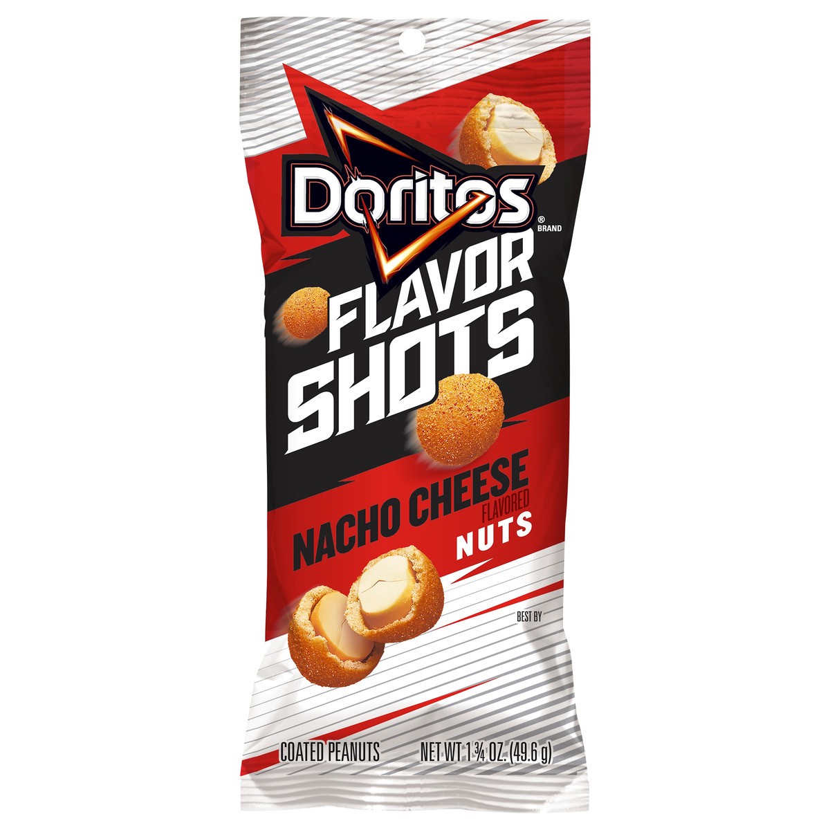 slide 5 of 7, Doritos Flavor Shots Nacho Cheese Flavored Nuts 1.75 oz, 1.75 oz