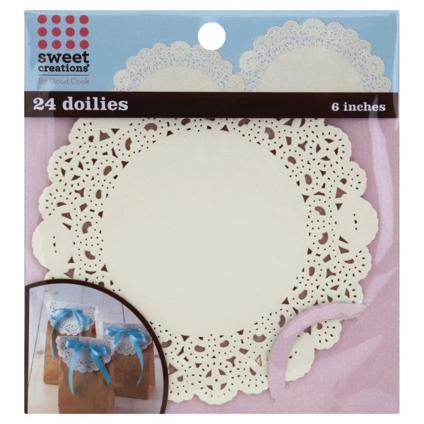 slide 1 of 1, Good Cook Doilies 24 ea, 24 ct