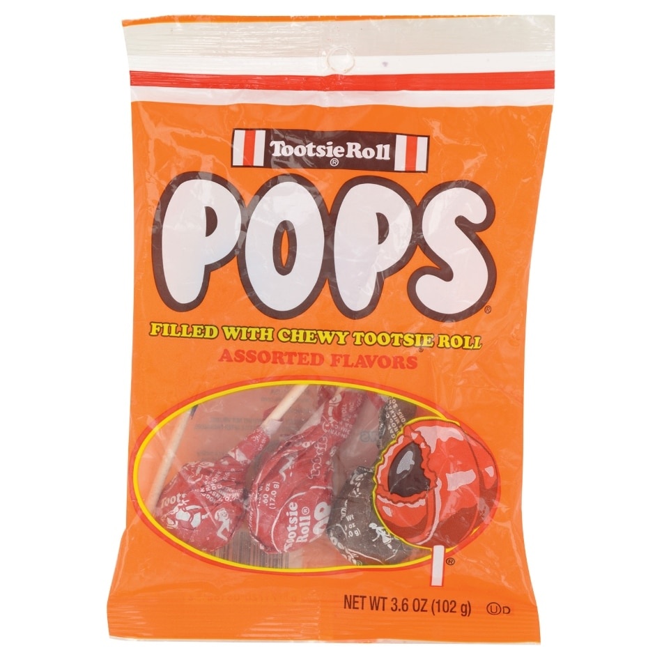 slide 1 of 1, Tootsie Roll Tootsie Pops, 3.6 oz