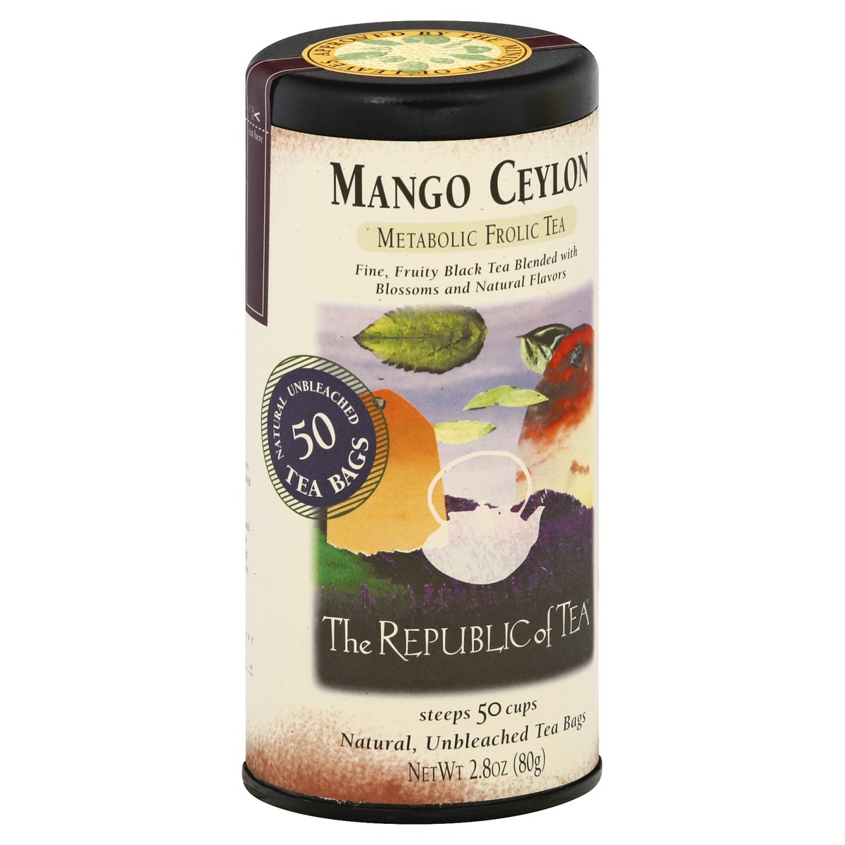 slide 5 of 11, The Republic of Tea Bags Mango Ceylon Black Tea - 50 ct, 50 ct