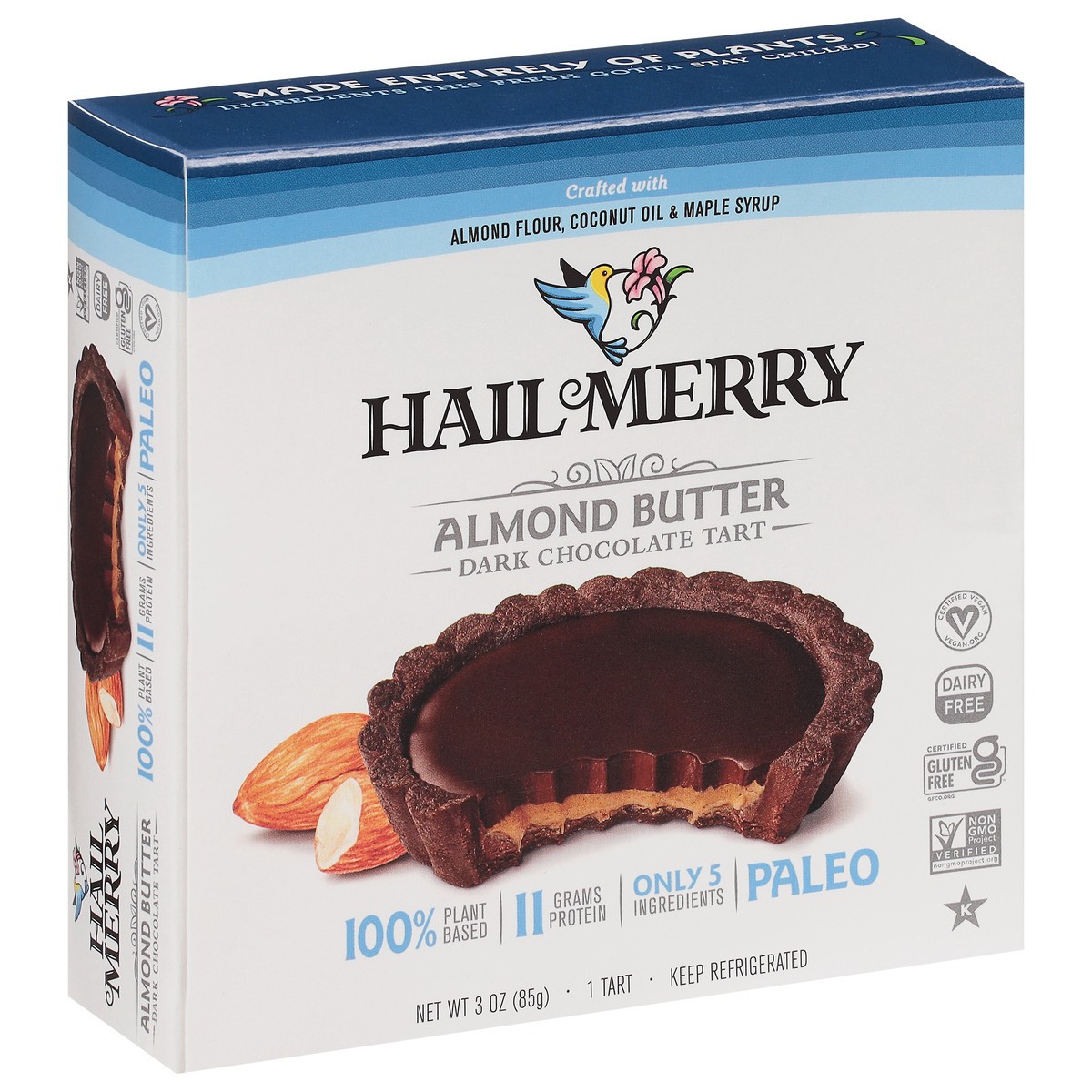 slide 2 of 9, Hail Merry Chocolate Almond Butter Miracle Tart, 3 oz