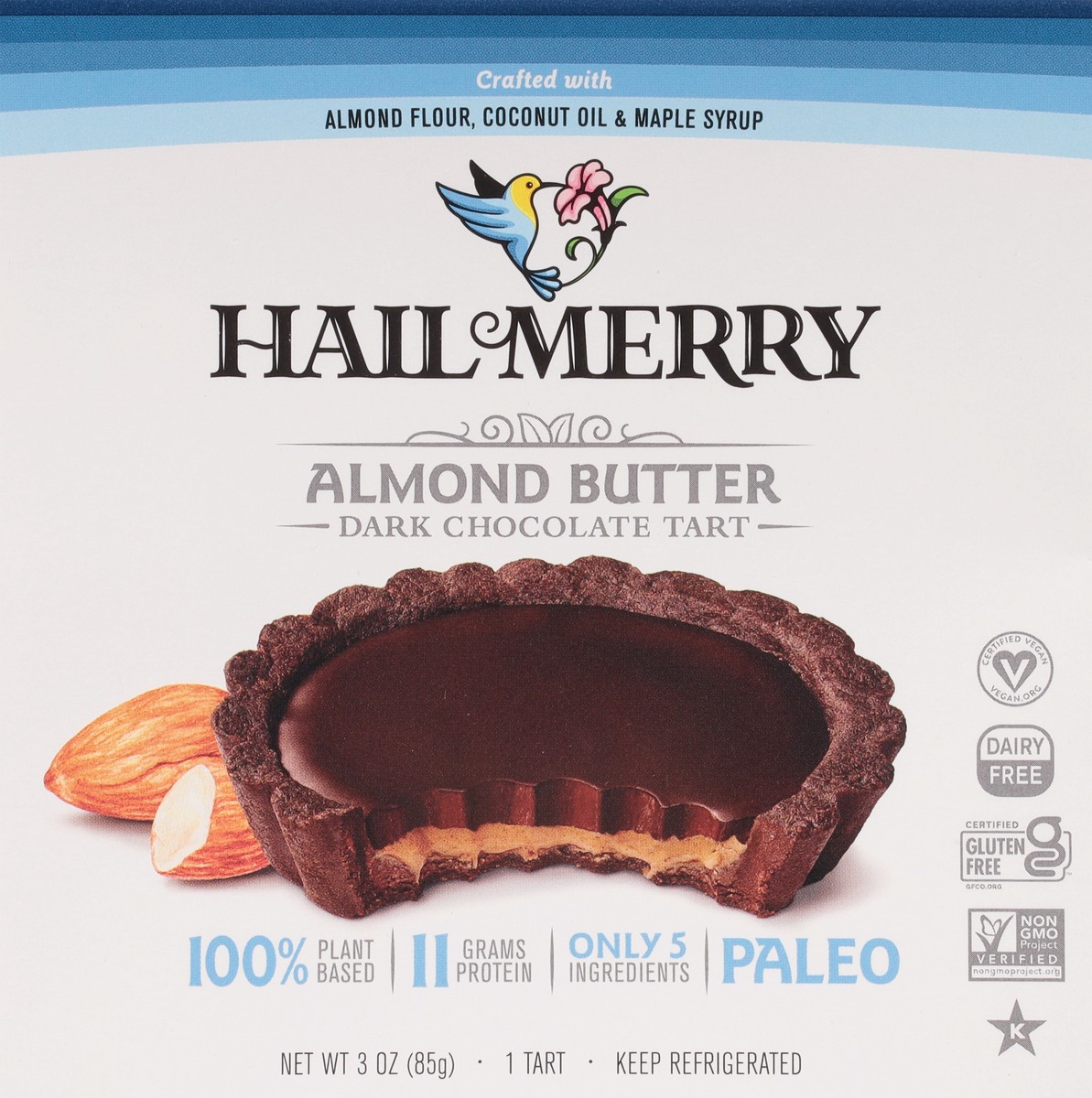 slide 6 of 9, Hail Merry Chocolate Almond Butter Miracle Tart, 3 oz