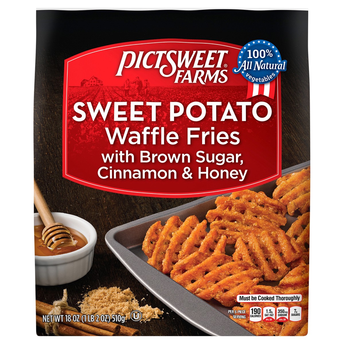 slide 1 of 3, PictSweet Sweet Potato Fries, 18 oz