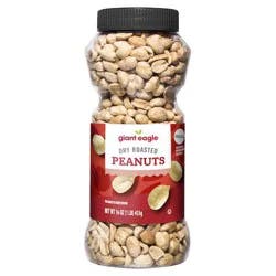 Giant Eagle Dry Roasted Peanuts Unsalted - 16 oz
