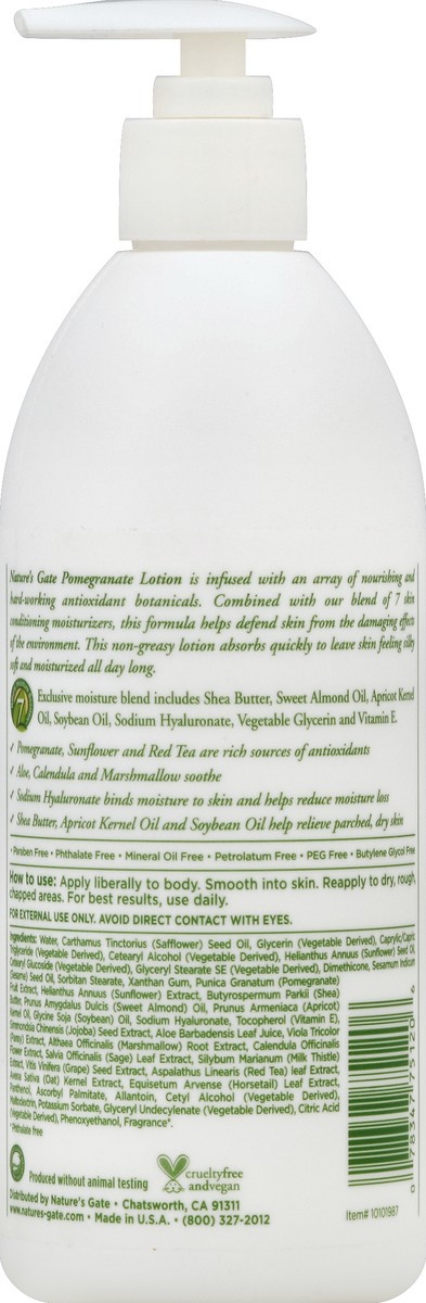 slide 3 of 3, Nature's Gate Pomegranate Sunflower Skin Defense Lotion, 18 oz