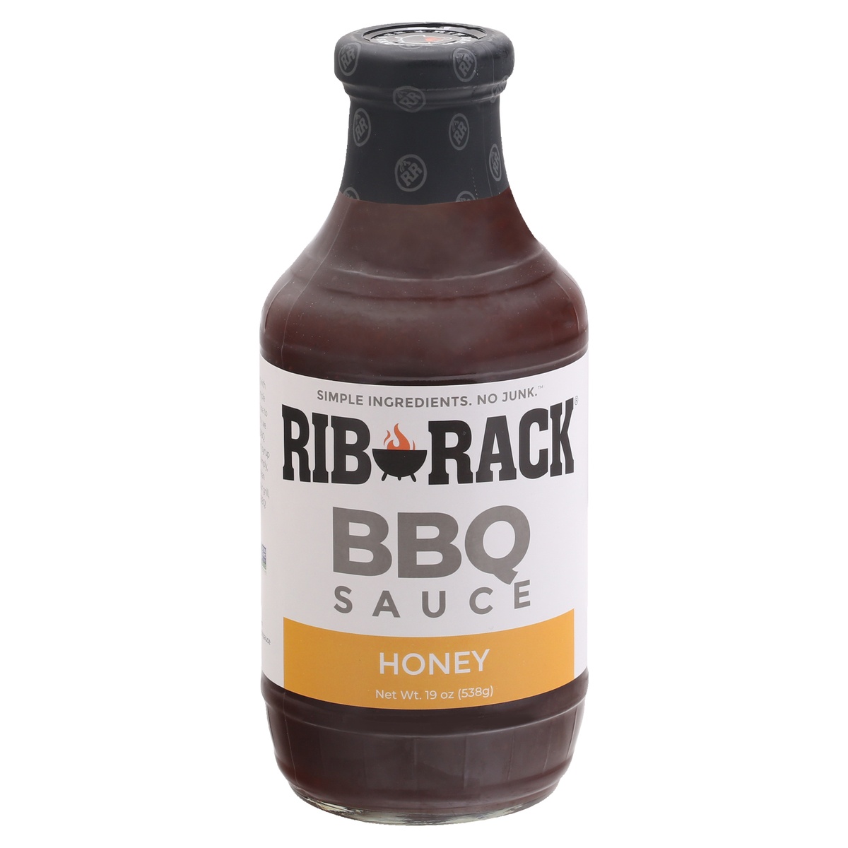 slide 11 of 11, Rib Rack Sweet Honey BBQ Sauce, 19 oz