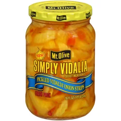 Mt. Olive Simply Pickled Vidalia Onion Strips - 16 fl oz