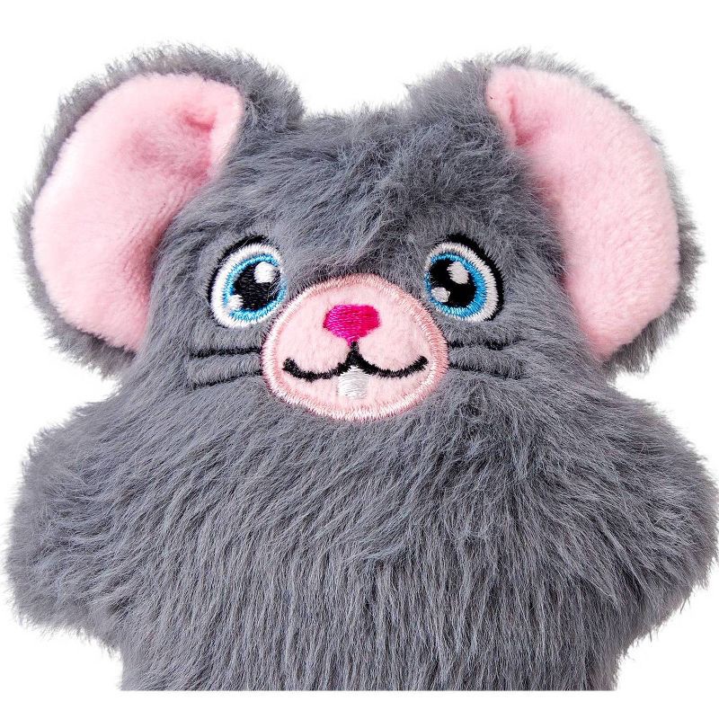 slide 3 of 5, KONG Cat Snuzzles Mouse Cat Animal Toy - Brown, 1 ct