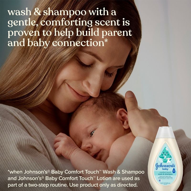 slide 7 of 10, Johnson's Comfort Touch Wash & Shampoo - 13.6 fl oz, 13.6 fl oz