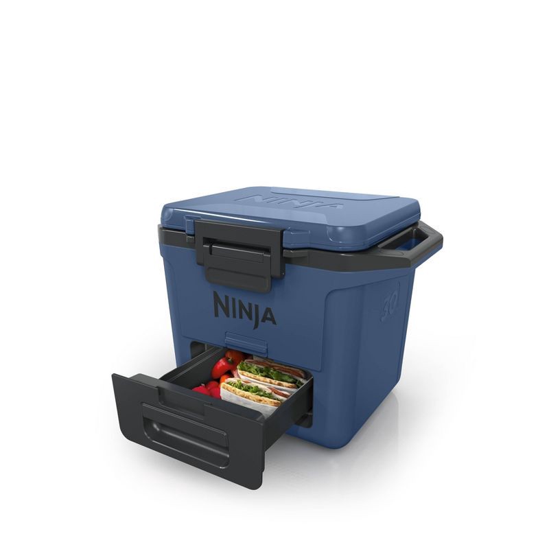 slide 2 of 12, Ninja FrostVault 30qt Hard Sided Cooler with Dry Zone - Lakeshore Blue, 30 qt