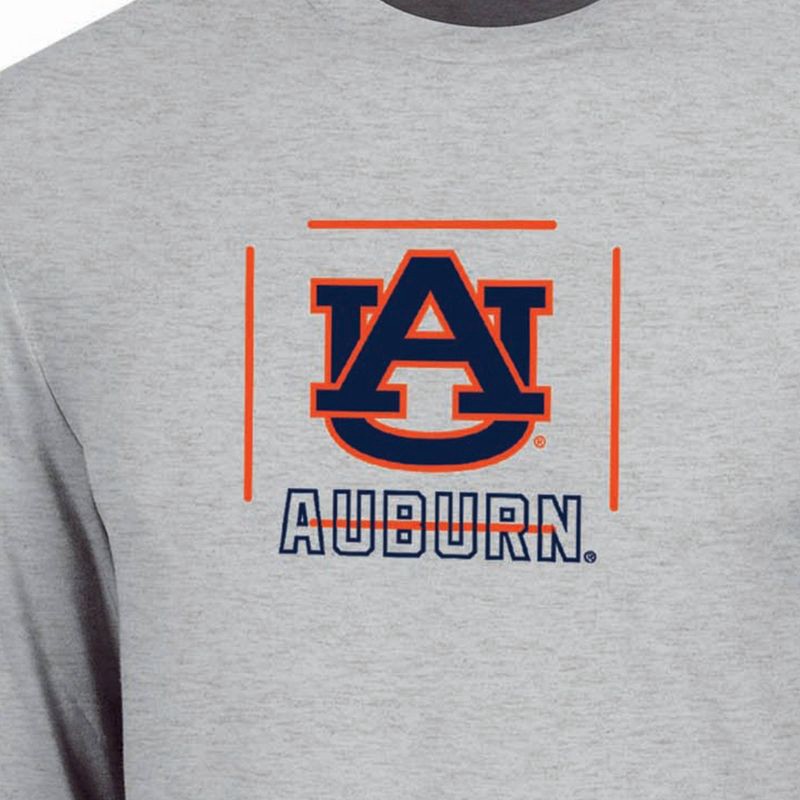 slide 3 of 3, NCAA Auburn Tigers Men's Gray Long Sleeve T-Shirt - M, 1 ct