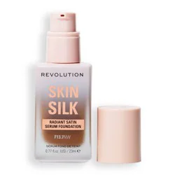 Makeup Revolution Skin Silk Serum Foundation - F13.7NW - 0.77 fl oz: Medium Buildable Coverage, Satin Finish