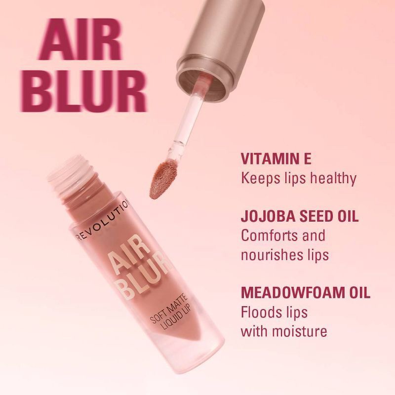 slide 6 of 9, Makeup Revolution Air Blur Matte Liquid Lipstick - Fiery - 0.11 fl oz, 0.11 fl oz