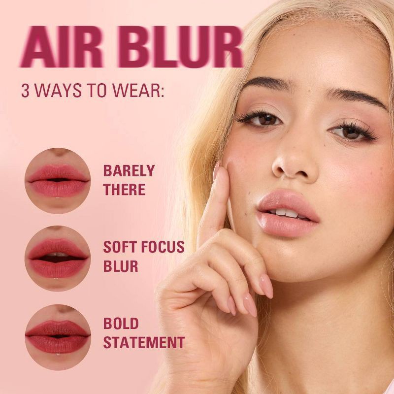 slide 7 of 9, Makeup Revolution Air Blur Matte Liquid Lipstick - Fiery - 0.11 fl oz, 0.11 fl oz