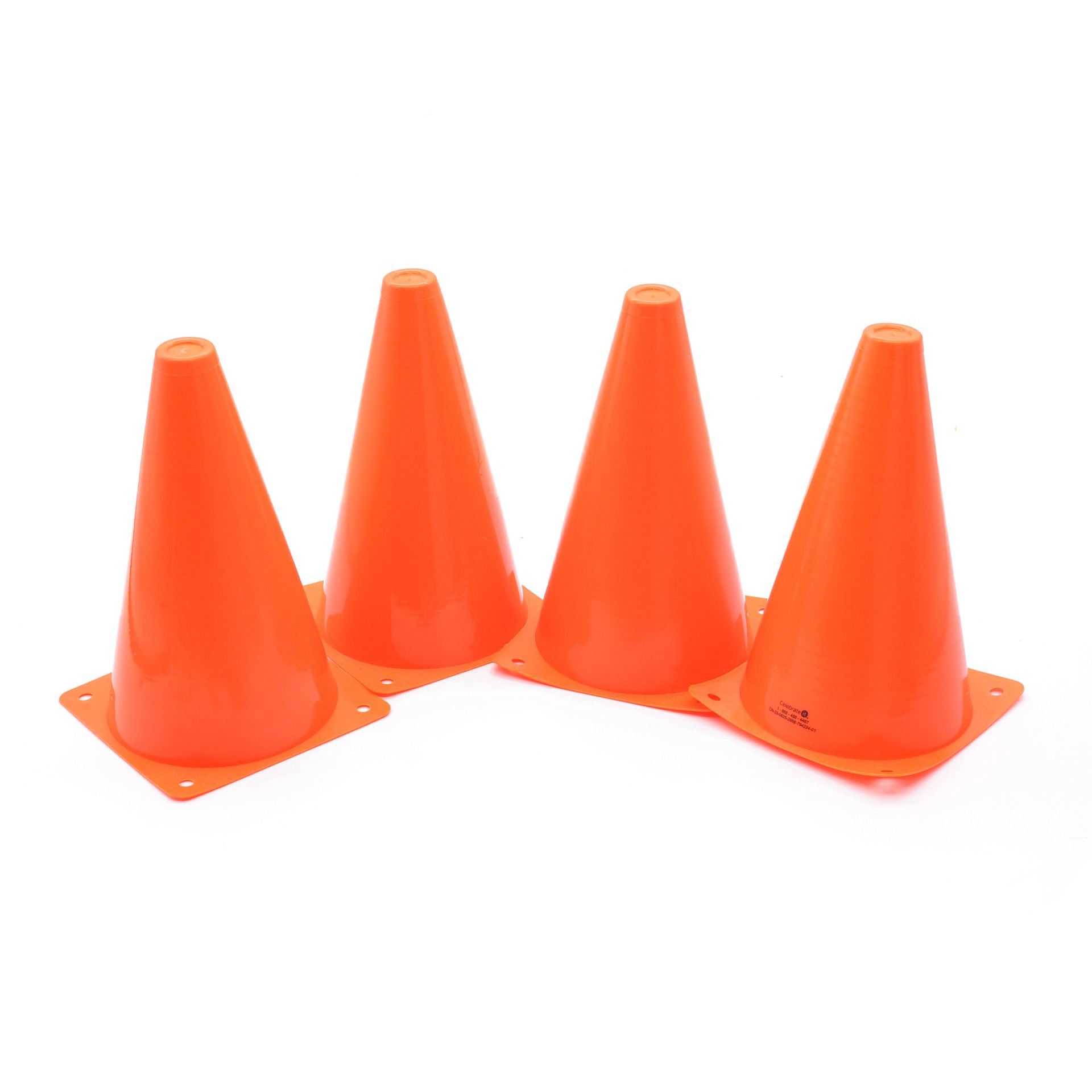 slide 4 of 4, 6.75" Orange Cones, 4ct. By Celebrate It, 4 ct