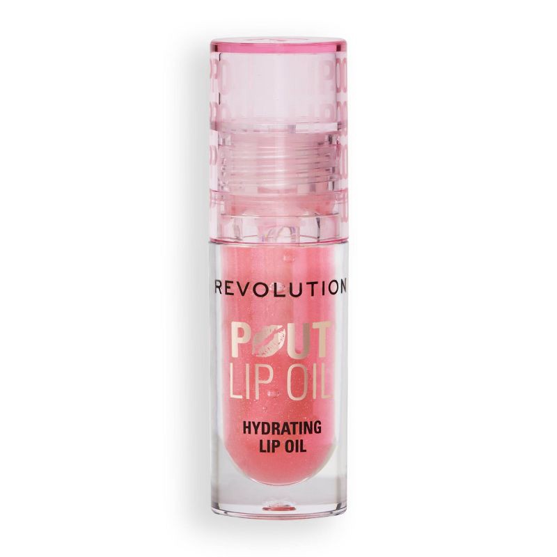 slide 3 of 7, Makeup Revolution Pout Lip Oil - Glam Pink Shimmer - 0.1oz, 0.1 oz