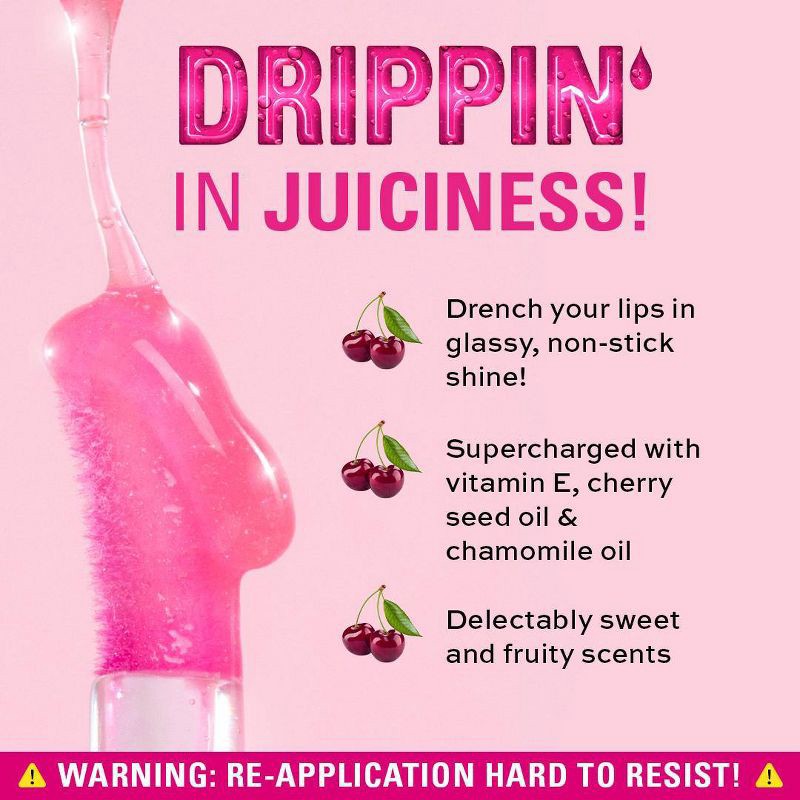 slide 5 of 7, Makeup Revolution Pout Lip Oil - Glam Pink Shimmer - 0.1oz, 0.1 oz