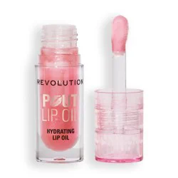 Makeup Revolution Pout Lip Oil - Glam Pink Shimmer - 0.1oz