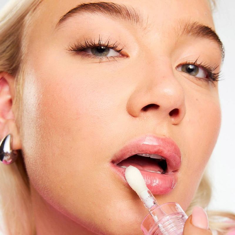 slide 4 of 7, Makeup Revolution Pout Lip Oil - Lychee Clear - 0.1oz, 0.1 oz