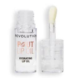 Makeup Revolution Pout Lip Oil - Lychee Clear - 0.1oz