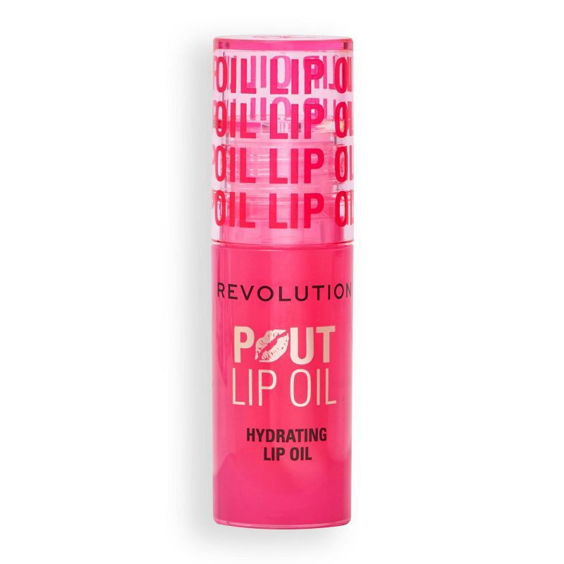 slide 3 of 7, Makeup Revolution Pout Lip Oil - Watermelon Pink - 0.1oz, 0.1 oz