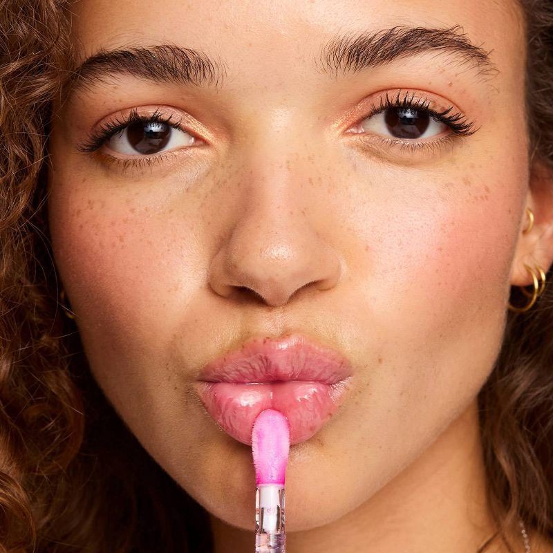 slide 4 of 7, Makeup Revolution Pout Lip Oil - Raspberry Pink- 0.1oz, 0.1 oz