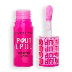 Makeup Revolution Pout Lip Oil - Raspberry Pink- 0.1oz