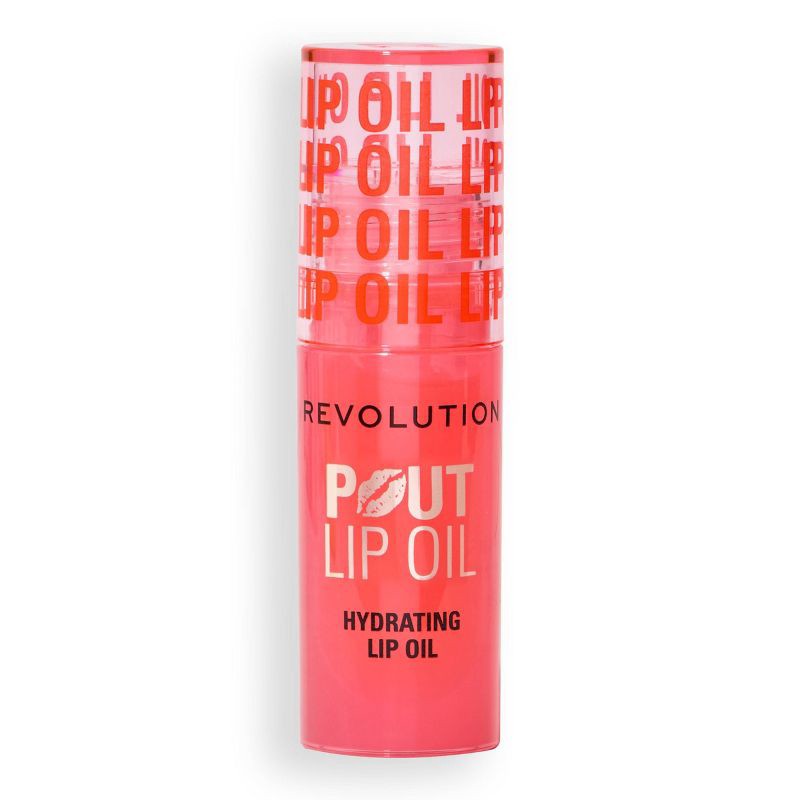 slide 3 of 7, Makeup Revolution Pout Lip Oil - Juicy Peach - 0.1oz, 0.1 oz